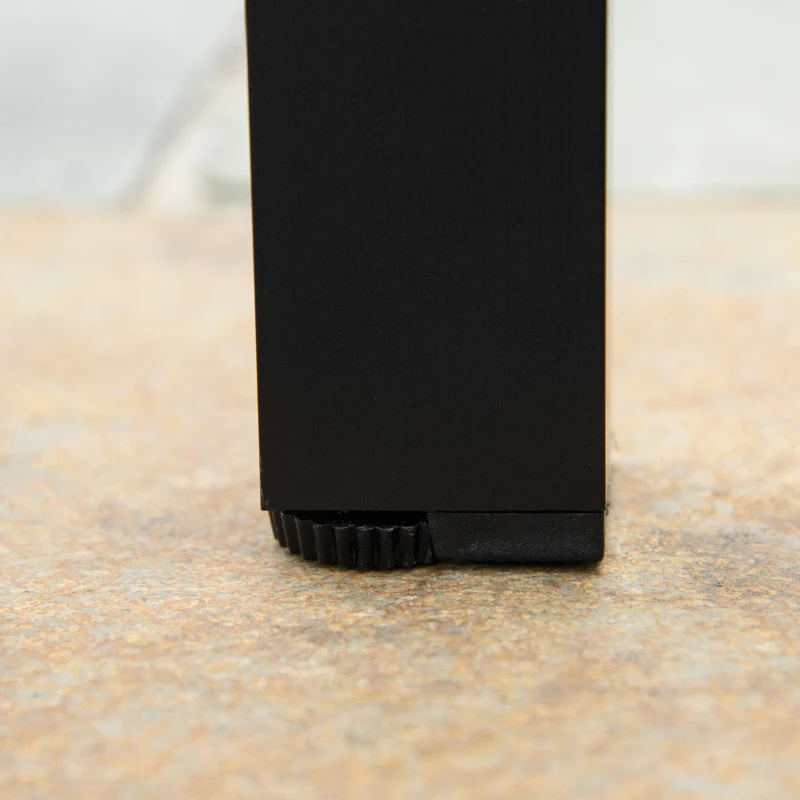 Stół ogrodowy Outsunny dla 4 osób, aluminium 80 cm x 80 cm x 74 cm