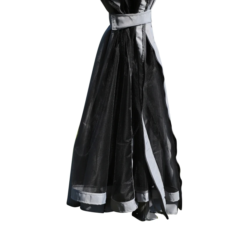 Outsunny Pérgola de Jardim 4x3m Pérgola de Alumínio com Teto de Ventilação 4 Cortinas Laterais Tela Mosquiteira  e 8 Orifícios de Drenagem para Exterior Pátio Festas Cinza