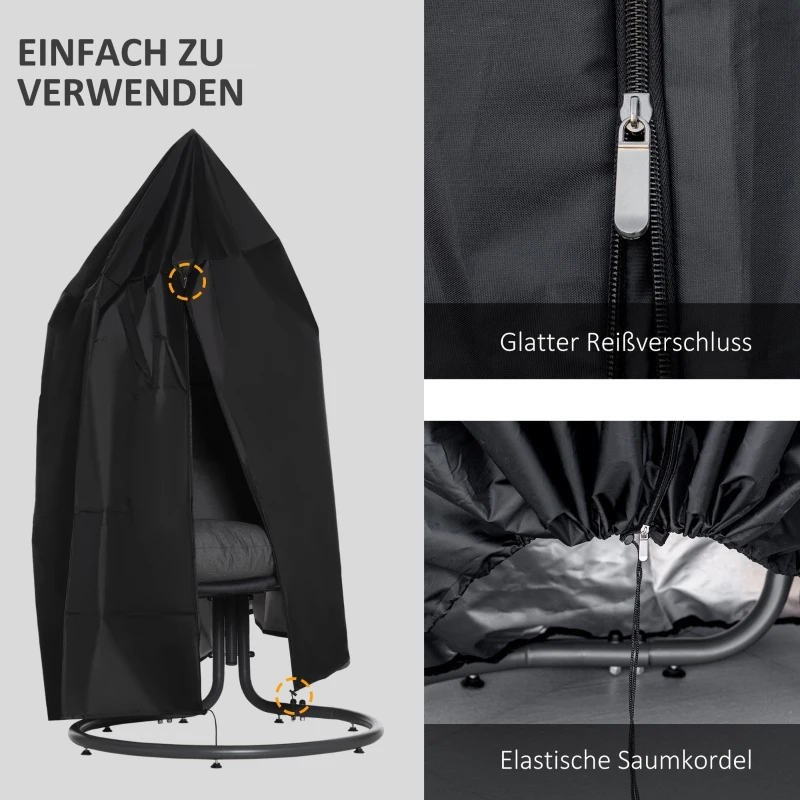 Outsunny hoes hangstoel waterdicht 115 cm x 115 cm x 190 cm