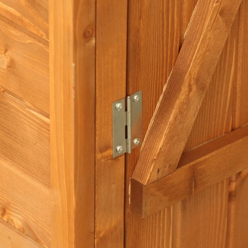 Outsunny, magazie pentru gradina, 140x75x160 cm, lemn