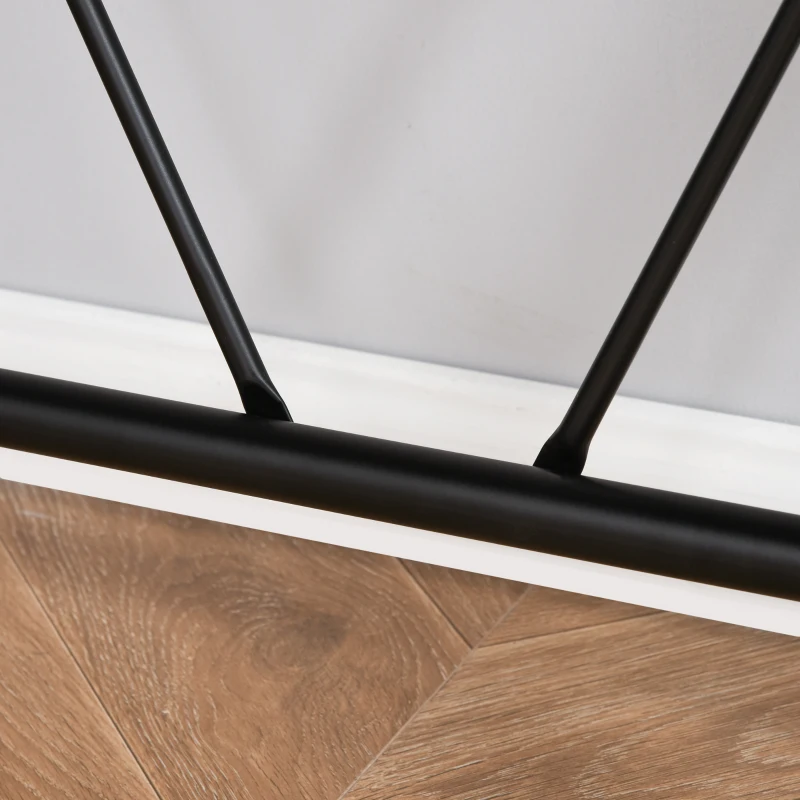 HOMCOM Gaming-tafel PC-tafel bureau met koptelefoonhaak bekerhouder computertafel metaal MDF zwart 108 x 66 x 77 cm