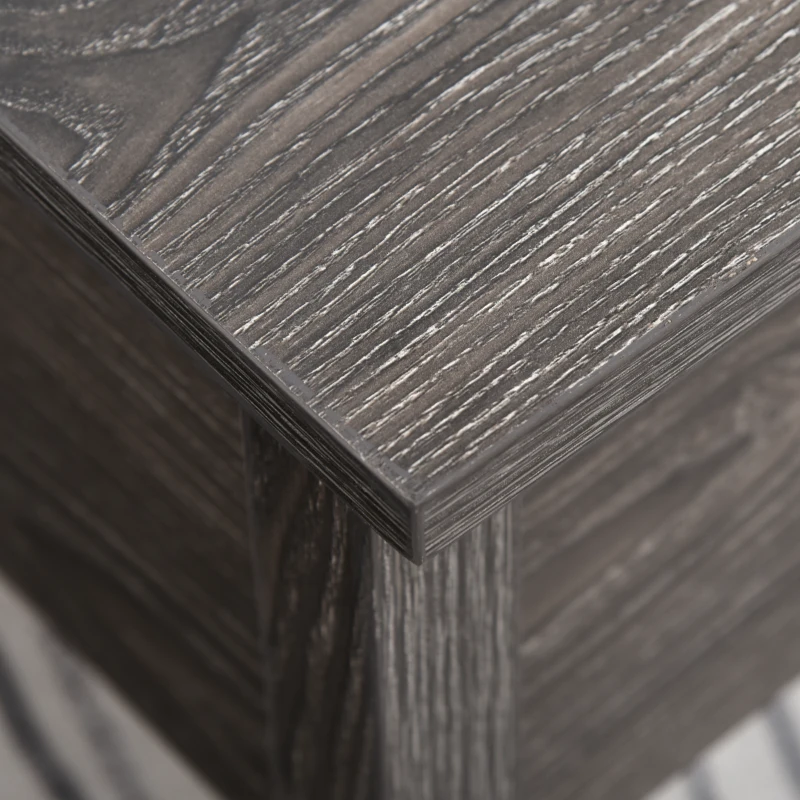 HOMCOM salontafel bijzettafel salontafel salontafel tafelblad woonkamer tafel opslag hefbaar tafelblad spaanplaat bruin 98 x 48 x 45 cm