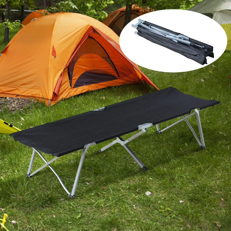 Campingbed veldbed opklapbed ligbed incl. tas 193 x 64 x 40 cm 2 kleuren