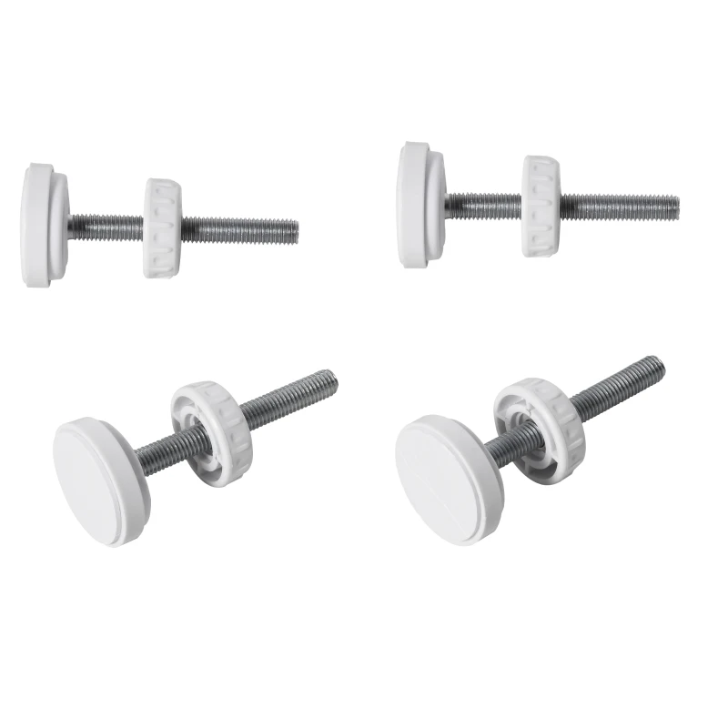 HOMCOM Türschutzgitter Treppenschutzgitter für 6-24 monatliche Kinder Türöffnungen Flure Treppen 97-108 cm breit erweiterbar Weiß