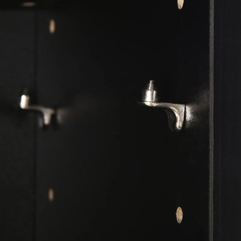 HOMCOM 204 CD Media Display Shelf Unit Set of 2 Blu-Ray Tower Rack w/ Adjustable Shelves Bookcase Storage Organiser, Black