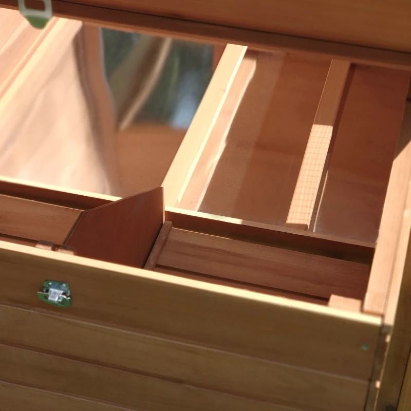 PawHut cuibar gaini, multifunctional,190×81×103cm, lemn