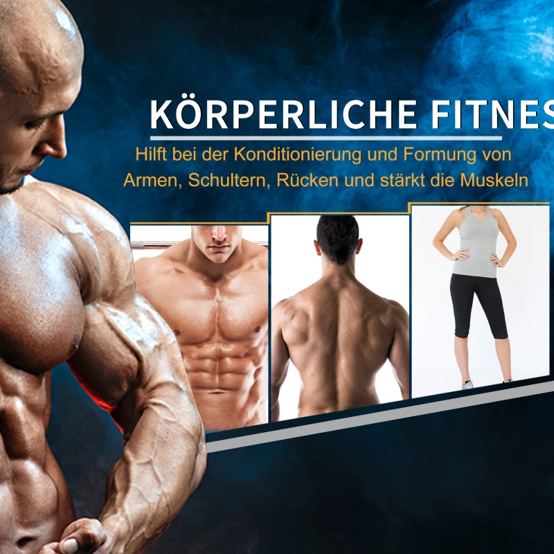 HOMCOM hexagon dumbbell gietijzeren dumbbell rubberen dumbbell handvat gekartelde gewichten metaal rubber zwart 1 x 15 KG(m-7)
