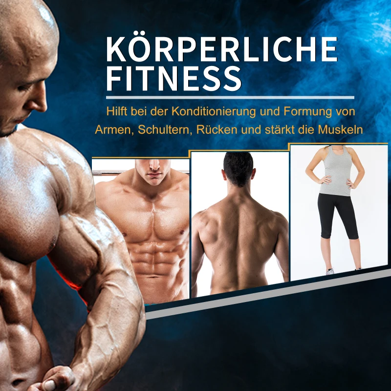 HOMCOM hexagon dumbbells set van 2 gietijzeren dumbbells handvat gekartelde dumbbell set dumbbell set gewichten metaal rubber zwart 2 x 5 KG(m-7)