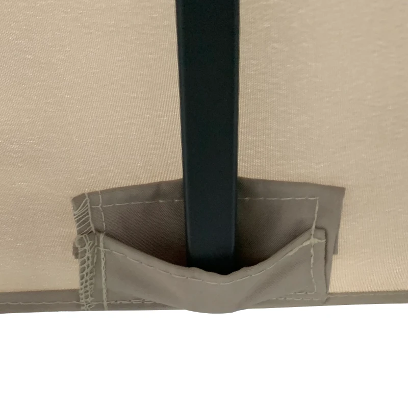 Outsunny pawilon ogrodowy 3 x 3 m z otworami wentylacyjnymi, panelami bocznymi, aluminium