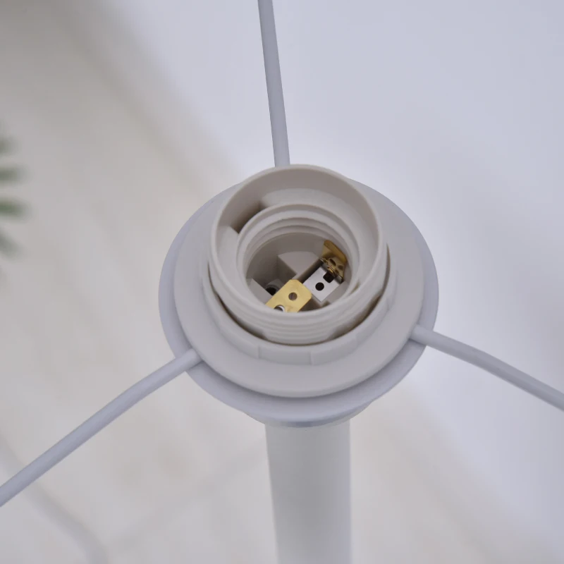 HOMCOM Lampada da Terra con Mensola e Design Moderno per Camera da Letto o Soggiorno Bianca, 40x40x152cm