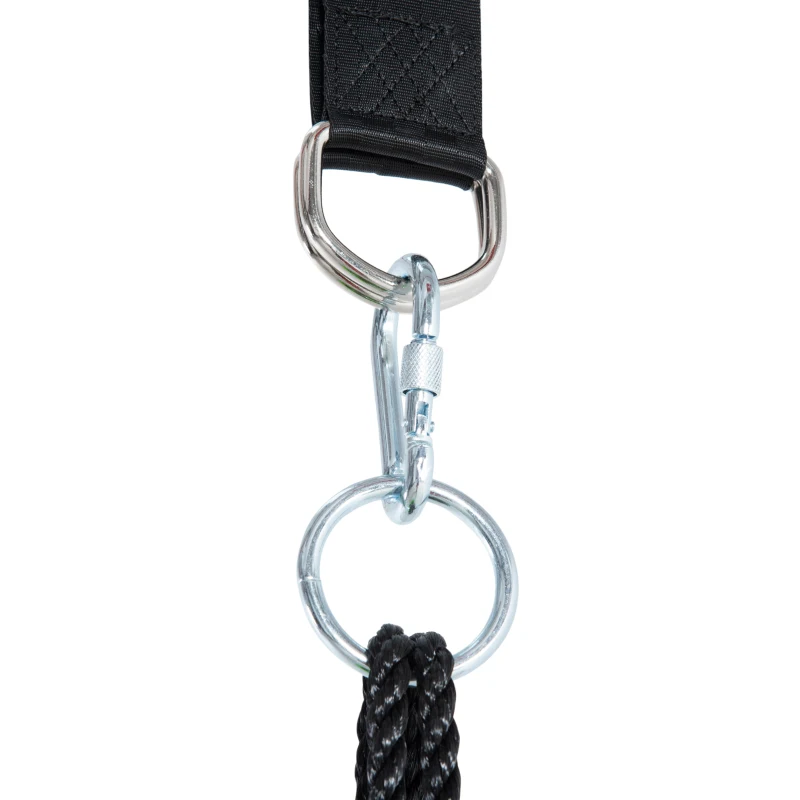 Outsunny Nest Swing with Tent Ø100 cm Garden Swing with Door and Window Disc Swing Children's Swing Kids Round Swing up to 200 kg Load Metal Green+Blue