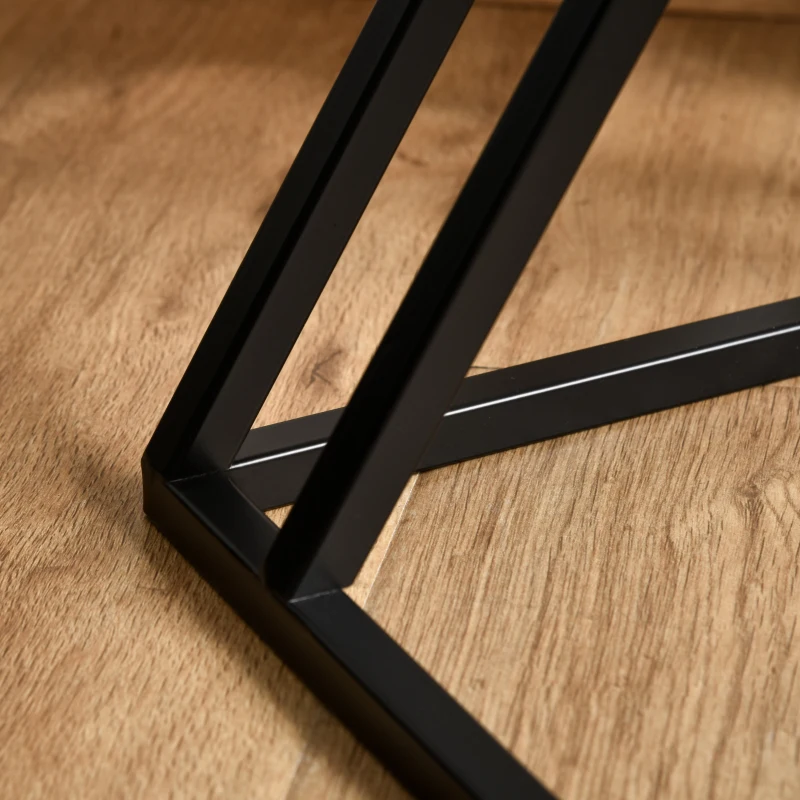 HOMCOM Lâmpada de assoalho moderna com cabeça flexível Estante Armação metálica 36x36x165 cm
