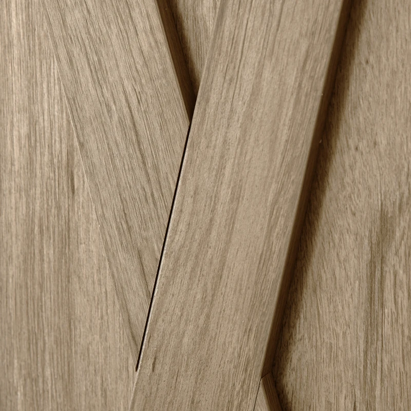 HOMCOM Buffet de Cuisine avec 2 Portes Style Rural Chic Placard avec étagère en Bois Aspect chêne 80I x 40P x 90H cm