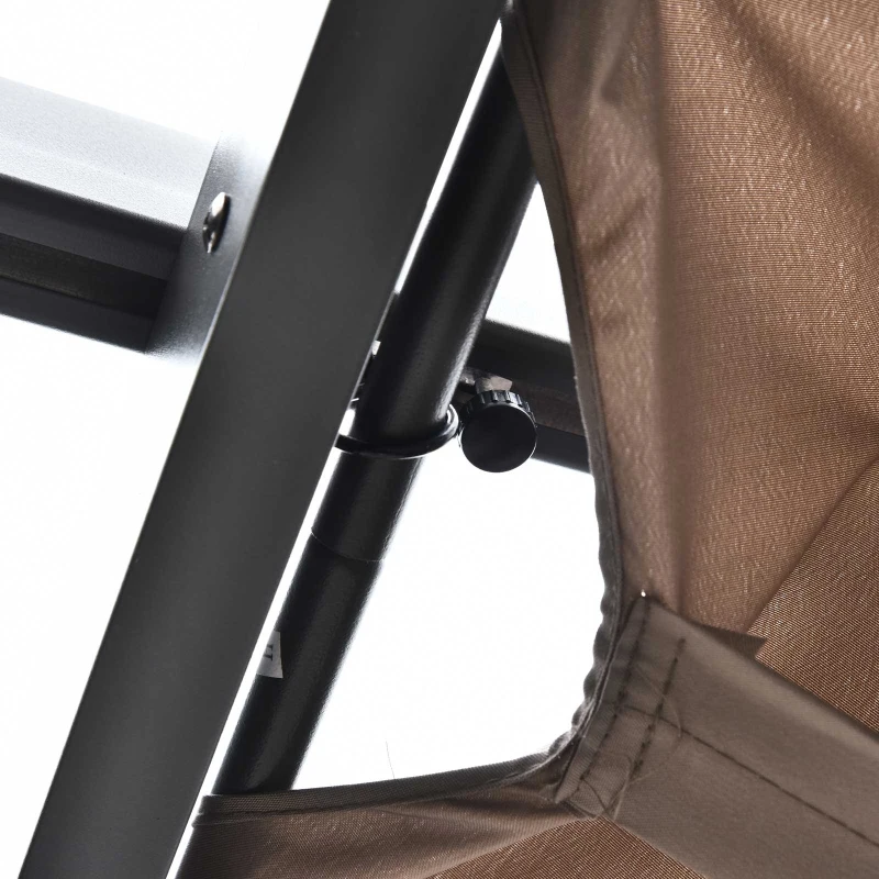 Outsunny Pergola Awning 3x3 m-Brown/Black