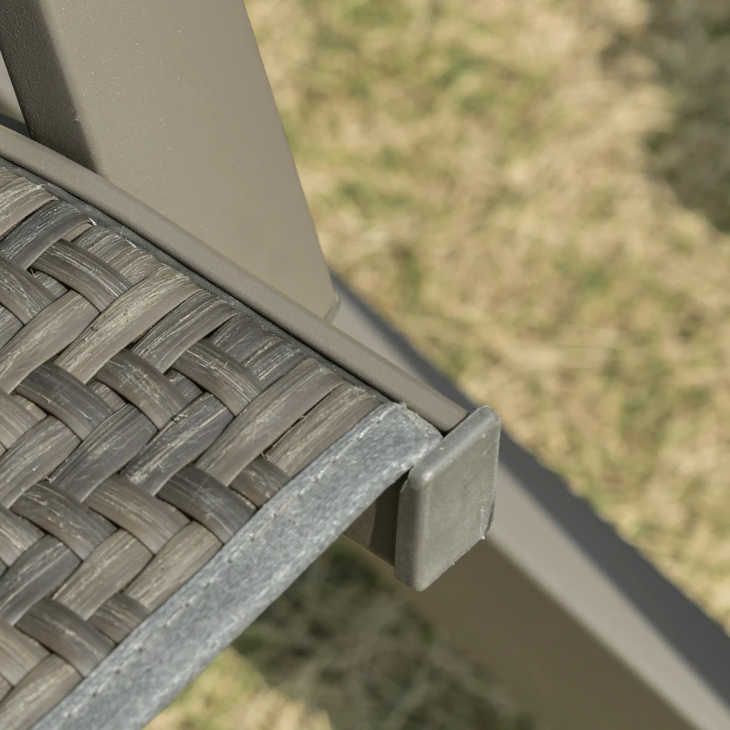 Outsunny 3-zits rotan Hollywoodschommel