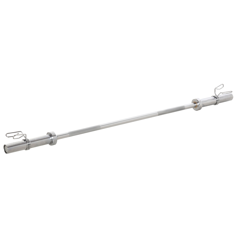 HOMCOM Steel Weight Lifting Barbell Bar Anti-Slip Hand Grip for Home Office Gym Fitness