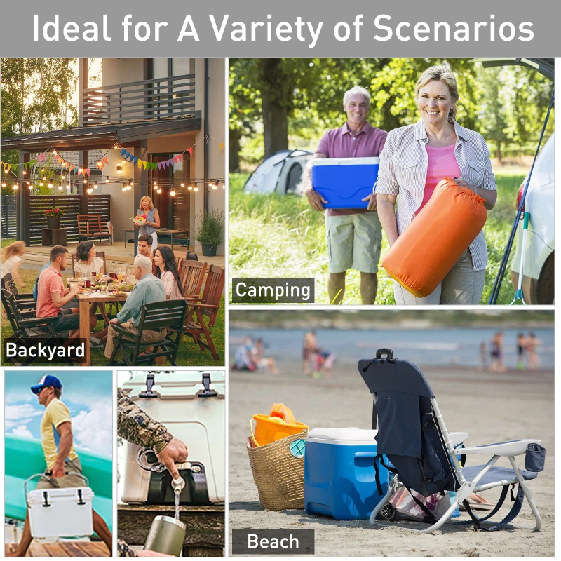 Outsunny 65L Patio Cooler Ice Chest with Foosball Table Top, Portable Poolside Party Bar Cold Drink Rolling Cart on Wheels with Tray Shelf