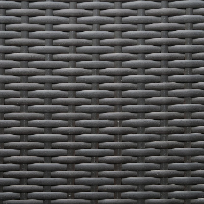 Outsunny Rattan Storage Box Outdoor Indoor Wicker Cabinet Chest Garden Furniture 118 x 54 x 59cm - Dark Brown