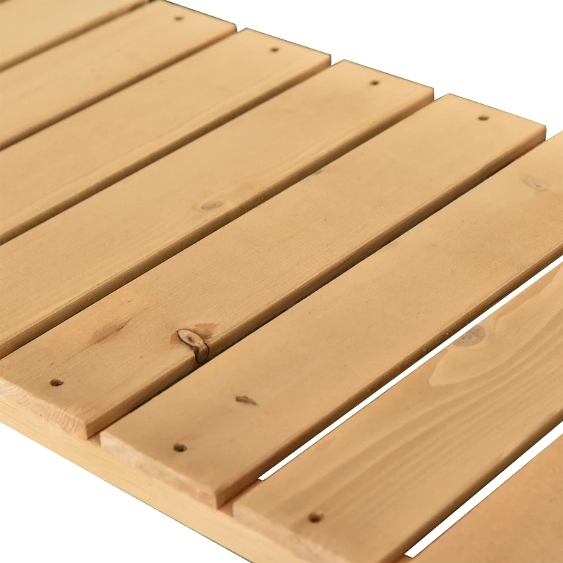 Outsunny Wooden Herb Planter Raised Bed Container Garden Plant Stand Bed 8 Boxes 120 L x 60W x 81Hcm