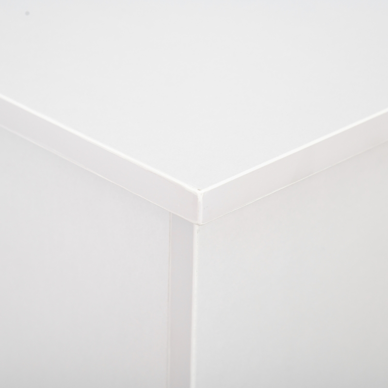 HOMCOM Panca Contenitore Multiuso in Legno Truciolare con Coperchio Apribile, per Camera e Ingresso, 100x40x40cm, Bianco