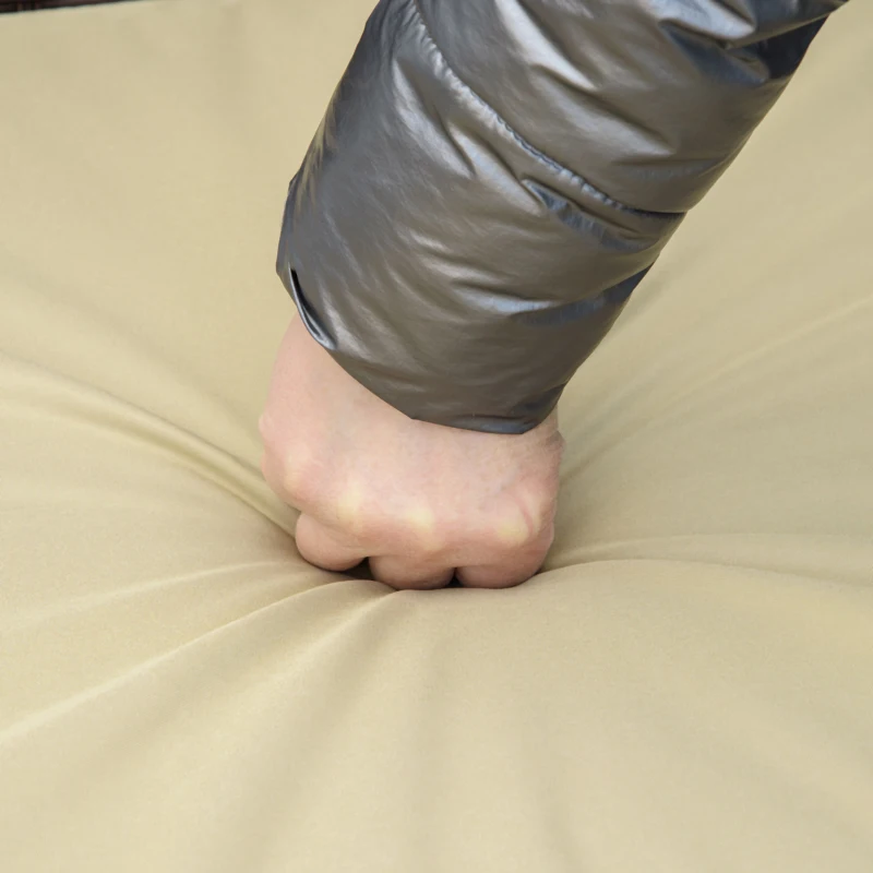 Outsunny 3 pcs PE Rattan Wicker Garden Furniture Patio Bistro Set Weave Conservatory Sofa Coffee Table and Chairs Set Beige