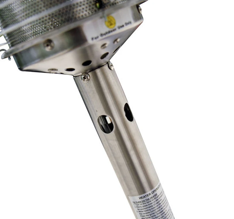 HOMCOM 4 kW Stainless Steel Table Top Gas Patio Heater - Silver