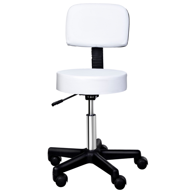 HOMCOM PU Leather Height Adjustable Minatare Barber Chair Salon Therapy Chair