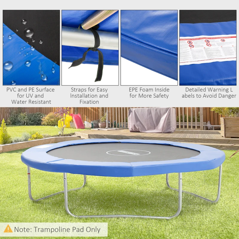 HOMCOM 10FT Trampoline Pad Surround Safety Pad Foam Pading Pads Replcement Spare New