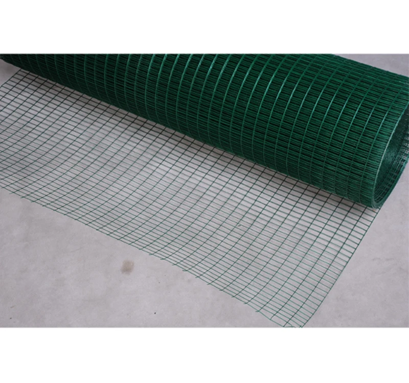 Pawhut Coated Welded Wire Mesh Fencing Chicken Poultry Aviary Fence Run 30m Dark Green