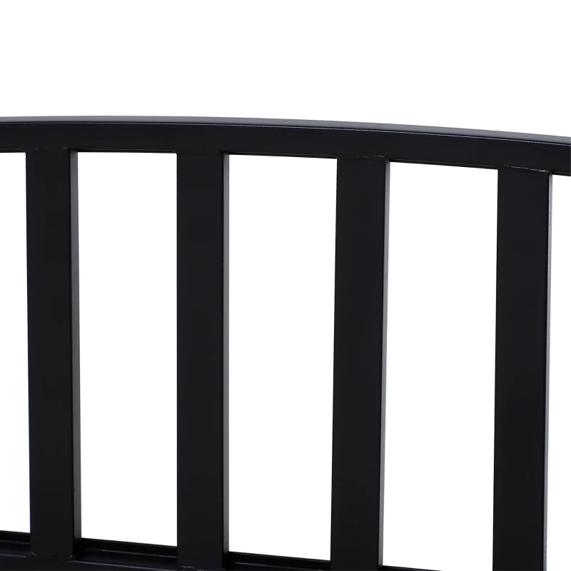 Outsunny Balansoar Suspendat de Gradina din Metal Negru