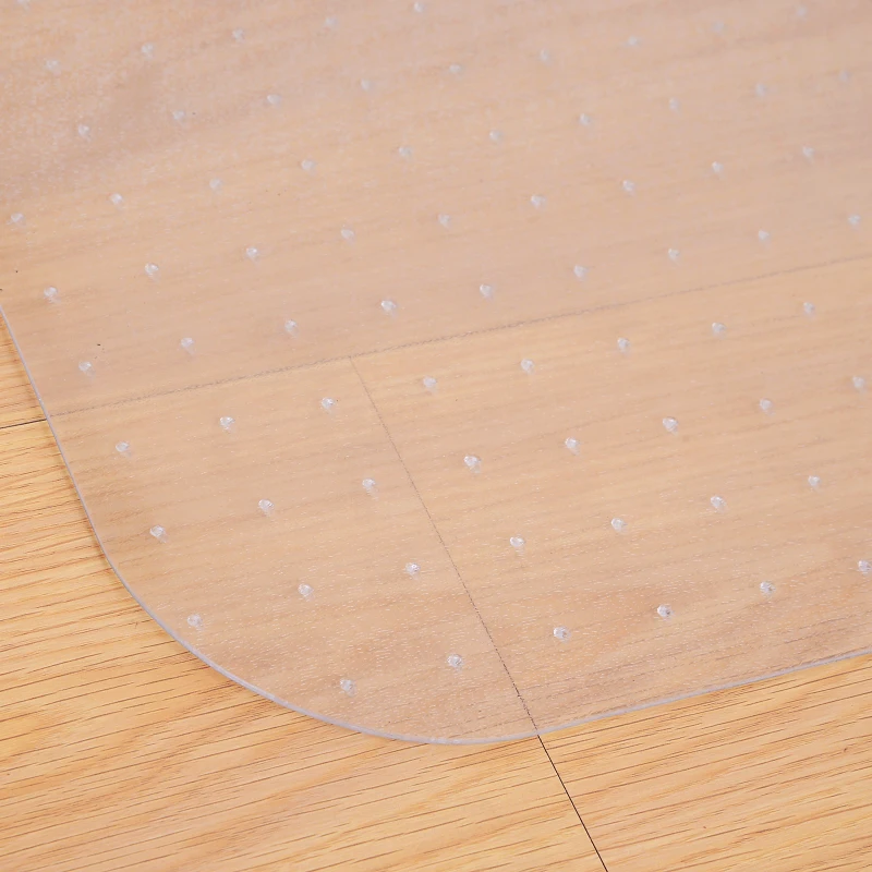 HOMCOM Office Carpet Protector Chair Mat Clear Spike Non Slip Studs Frosted Lipped