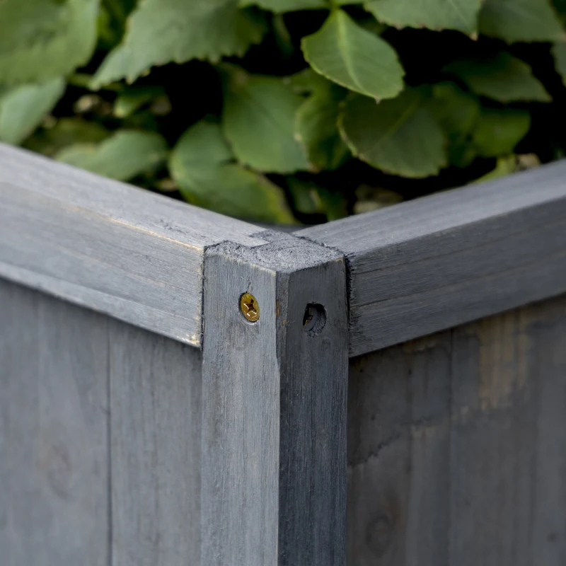 Outsunny skrzynia na rośliny 60 cm x 30 cm x 122,5 cm