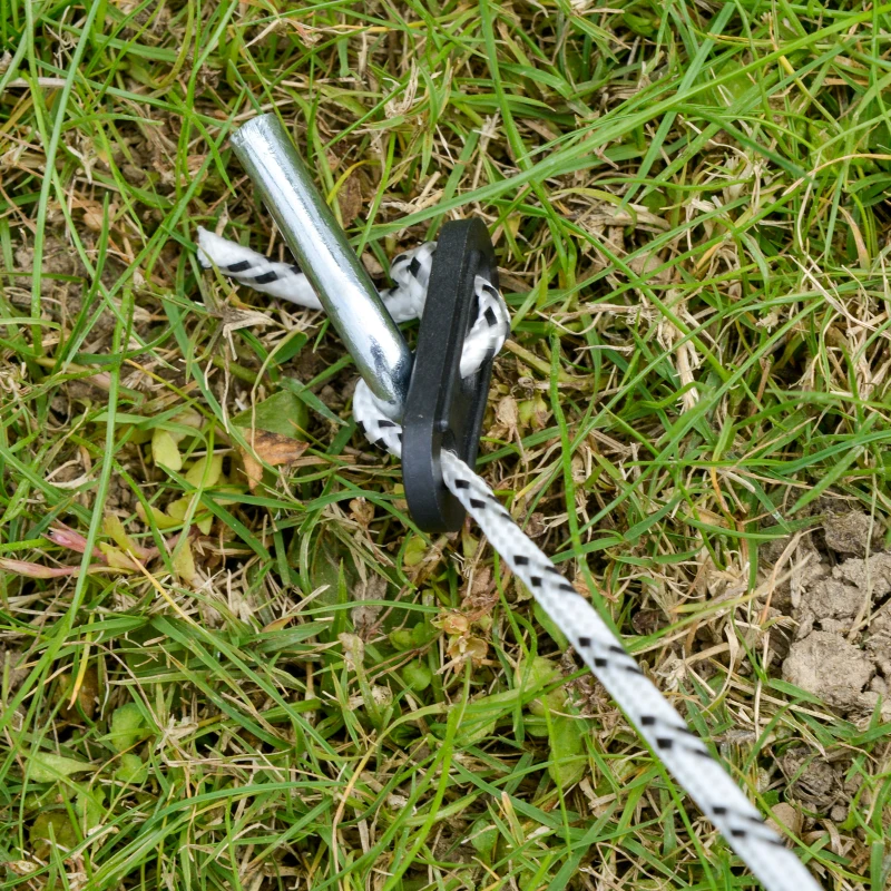 Outsunny Gartenzelt Gazebo Partyzelt, wetterbeständig, 3,64 m x 3, 64m x 2, 94m, Beige + Braun