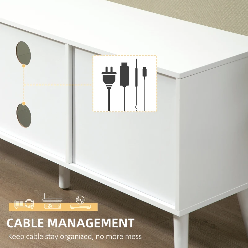 HOMCOM mobilier pentru televizoare, MDF, 110x29x46,5 cm