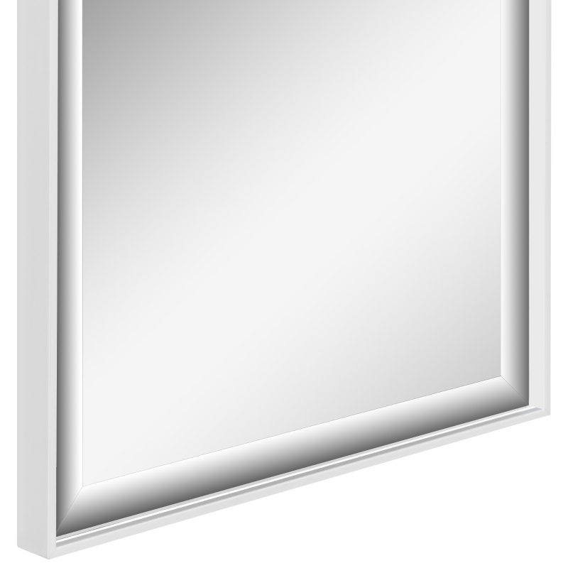 HOMCOM Full Length Mirror, 120x35cm Wall Mirror, Rectangle Dressing Mirror, Long Mirror for Bedroom, Living Room, White