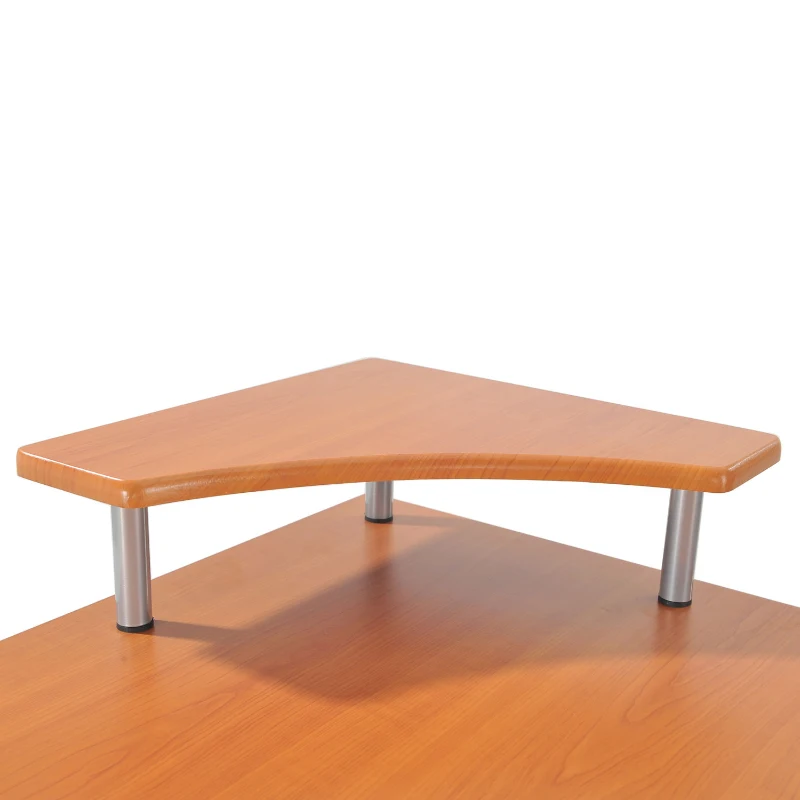 HOMCOM Scrivania ad Angolo per Computer scrivania da ufficio Tavolo PC in legno marrone