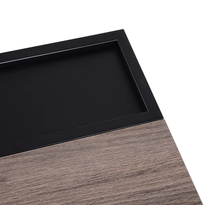 HOMCOM Lift-Top Coffee Table with storage, 100x 65 x 39cm Grey