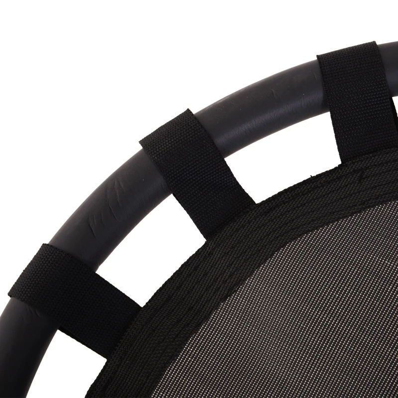 HOMCOM Altalena da Giardino con Rete Traspirante per Bambini Φ60x3.5cm Nero