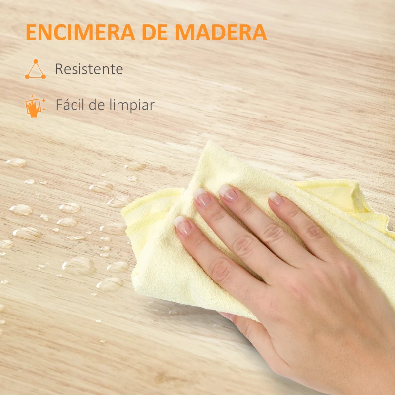 HOMCOM Carro de Cocina Carrito Auxiliar con Ruedas Tablero de Madera 3 Cajones 2 Estantes Abiertos y Bandeja Extraíble para Comedor Salón 67x37x85,5 cm Blanco