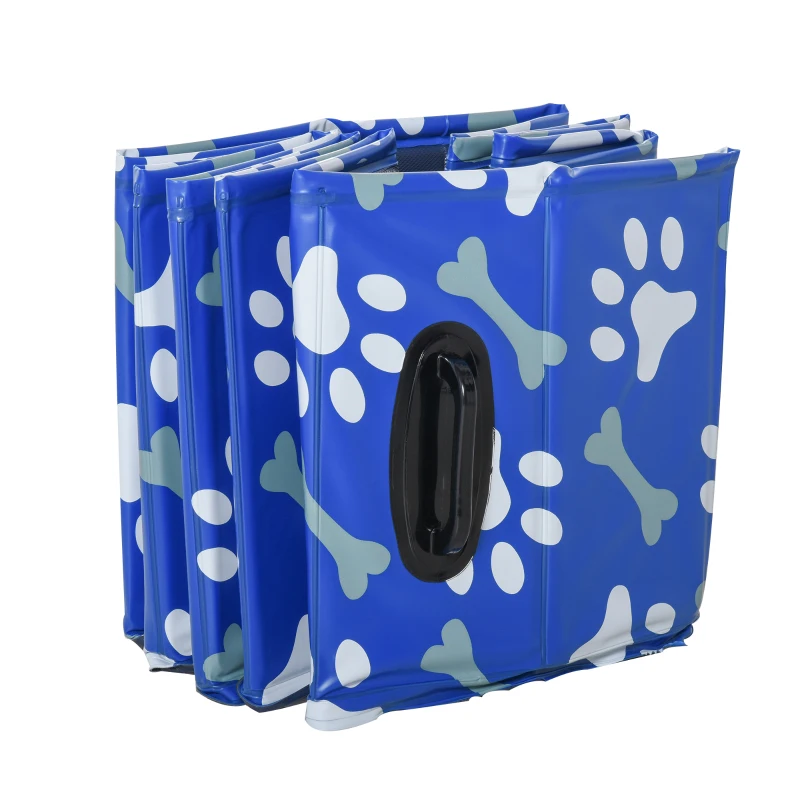 PawHut Piscina pentru caini de talie mica, Plastic/PVC, 100x30 cm, Albastru