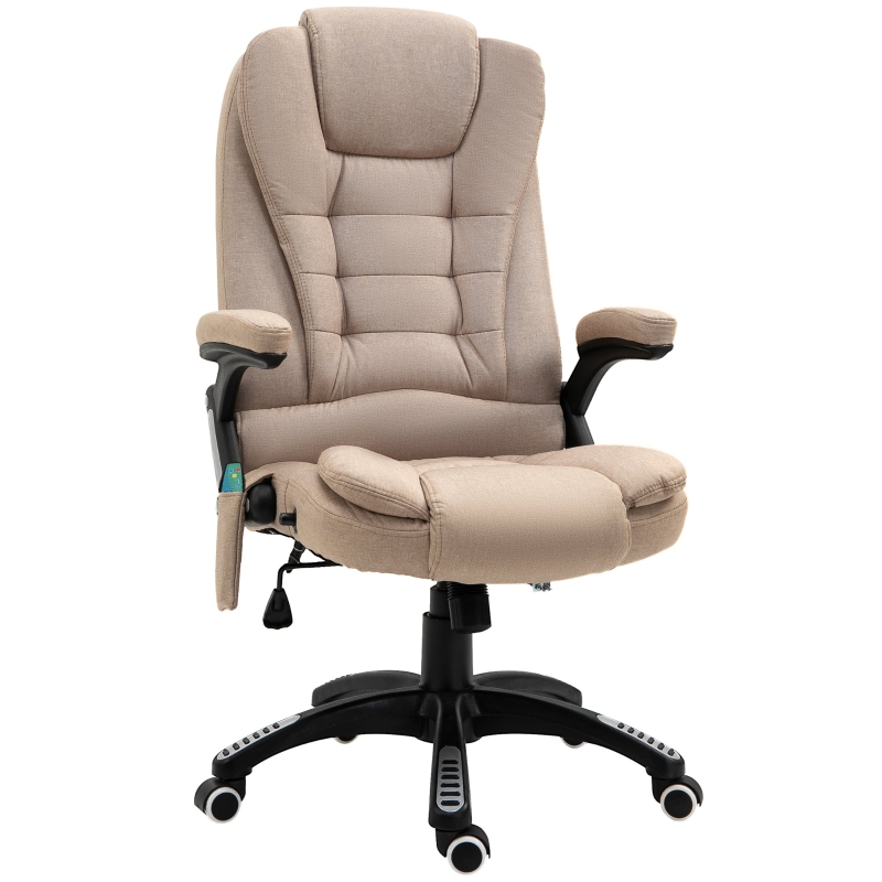 Fauteuil de bureau direction massant chauffant tissu