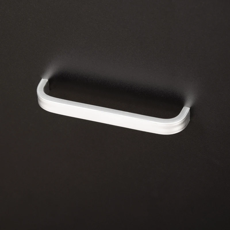 Vinsetto Dulap mobil arhiva cu 2 sertare, cu blocare, dulap de birou din lemn cu roti de blocare pentru A4, Letter, negru