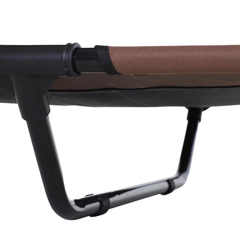 PawHut Elevated Pet Bed Dog Foldable Outdoor Cot Tent Canopy Shelter Instant 92 L x 76 W x 90 H cm Coffee