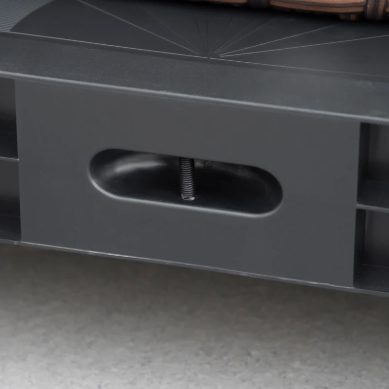 DURHAND 5 In 1 Multi-function Folding Workbench, Adjustable Work Bench, Sawhorse, Dolly, Creeper with Wheels, Printed Scale and Angle for Home, Garage, Black