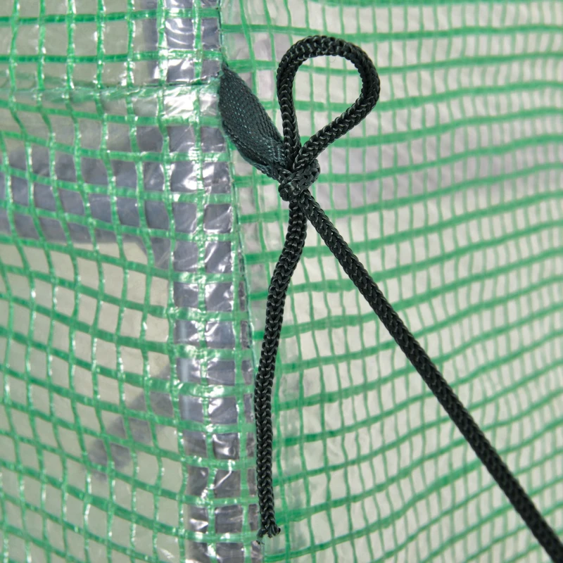 Outsunny Walk in Polytunnel Greenhouse with Windows and Door for Garden, Backyard (3 x 2M)