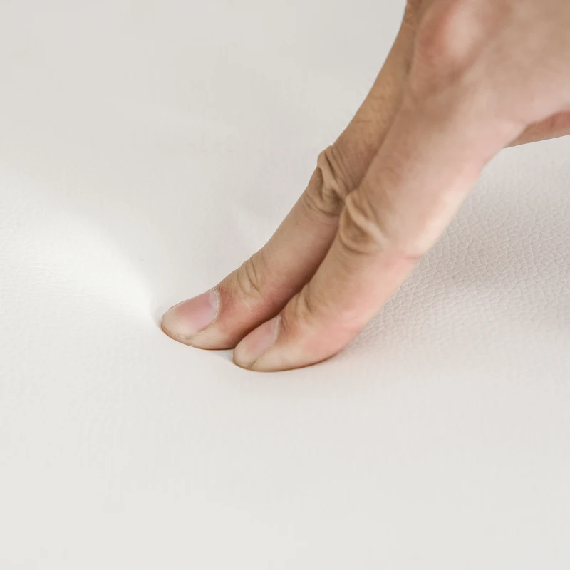 HOMCOM Makeup Desk with Drawer, Vanity Table Set with Flip-up Mirror and Cushioned Stool, Natural