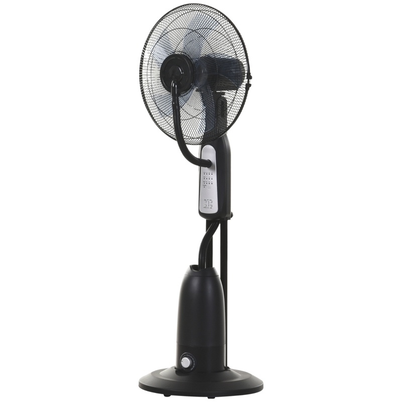 Ventilateur brumisateur sur roulettes avec télécommande