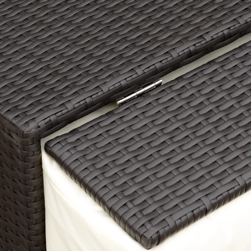 Outsunny Canapea de Gradina cu Banca Mobilier de Gradina din Ratan Maro