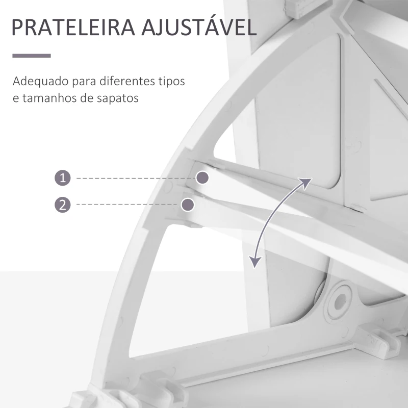 HOMCOM Móvel Cabide de Entrada de 3 Peças Armário de Entrada com Cabide Espelho Sapateira e Gaveta 90x10x102 cm Branco