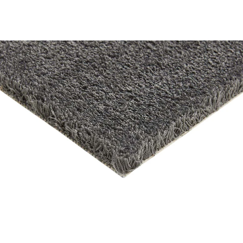 HOMCOM Teppich Kurzflor Dunkelgrau 150 x 80 x 1,3 cm